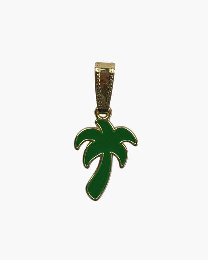 Palm Tree Charm - Emerald