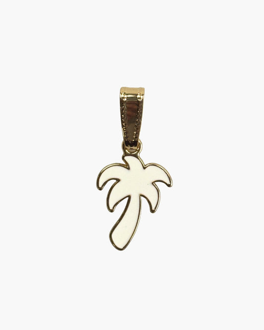 Palm Tree Charm - White