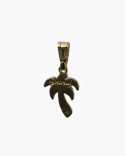 Palm Tree Charm - White