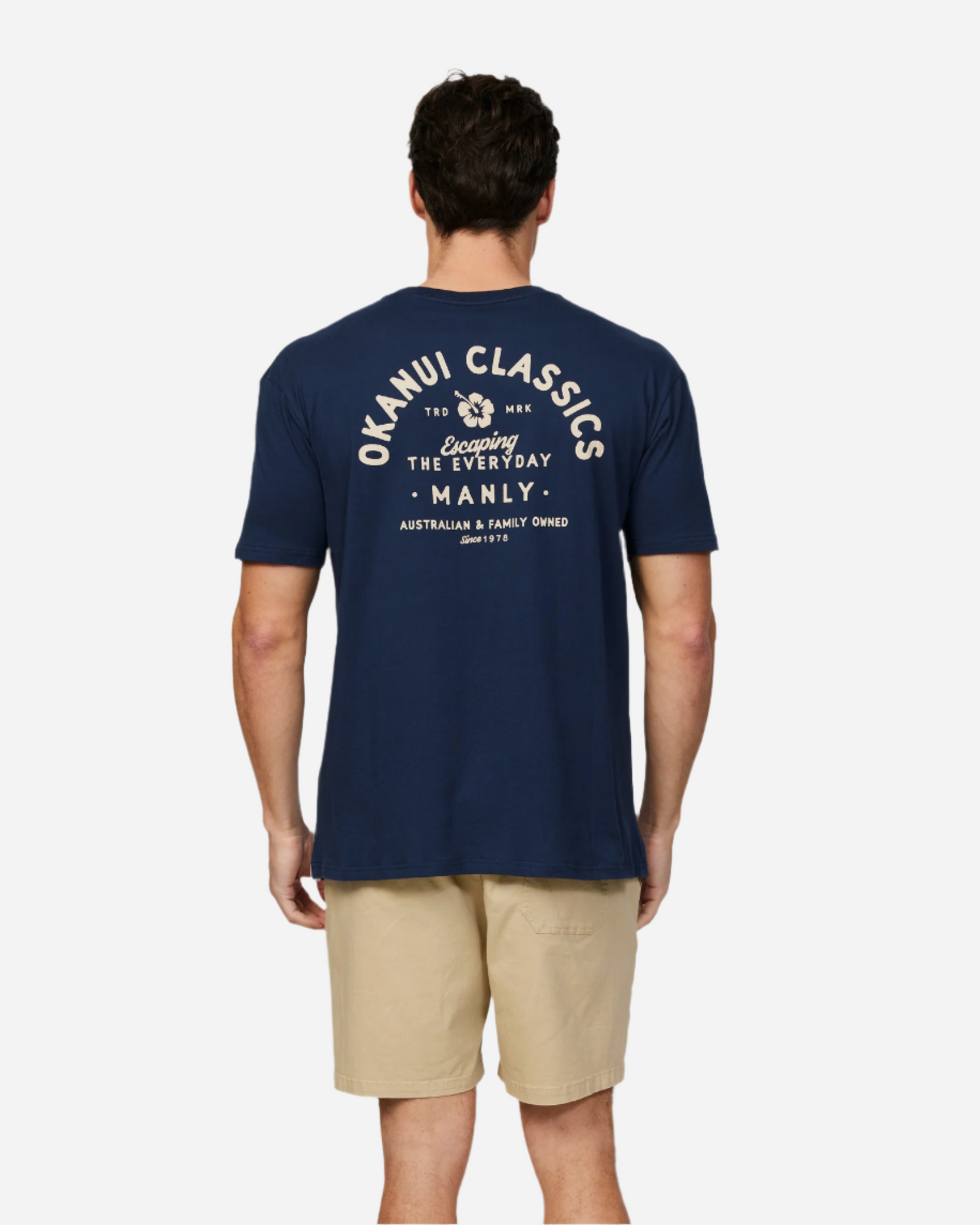 Mens - T-Shirt - Destination Lockup Tee - Navy - Manly