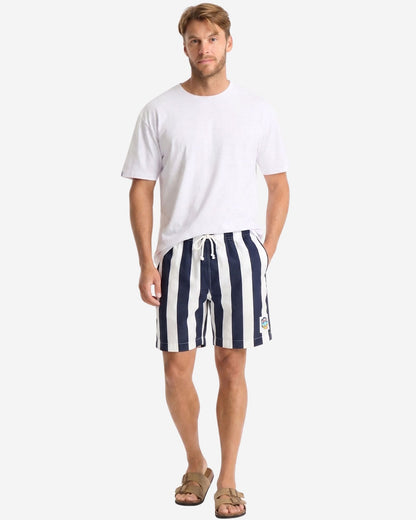 Mens Classic Short Short - Stripe Navy