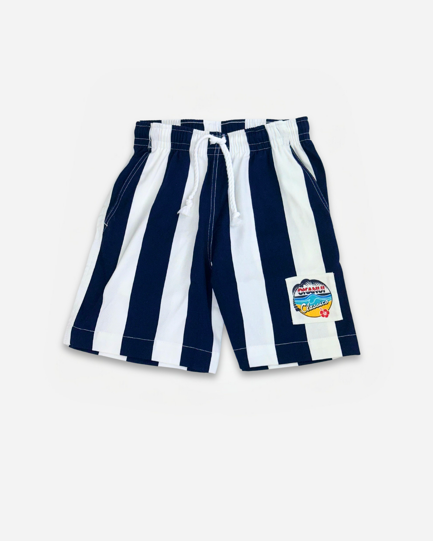 Kids - Classic Shorts - Stripe Navy