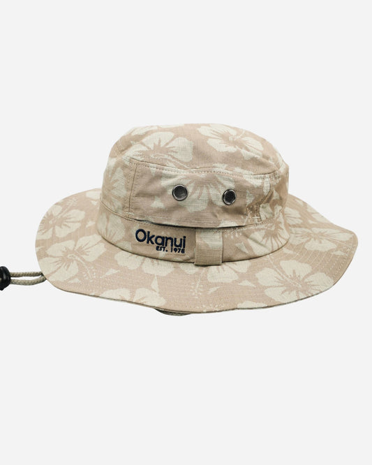 Mens Classic Boonie Hat - Hibiscus Stone