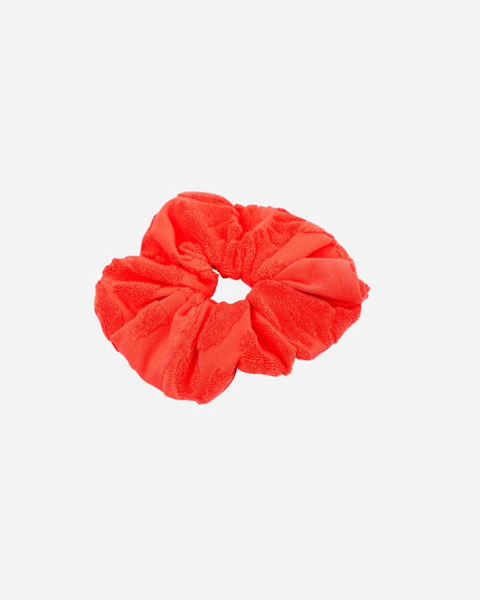 Weekend Terry Scrunchie - Hibiscus Flame