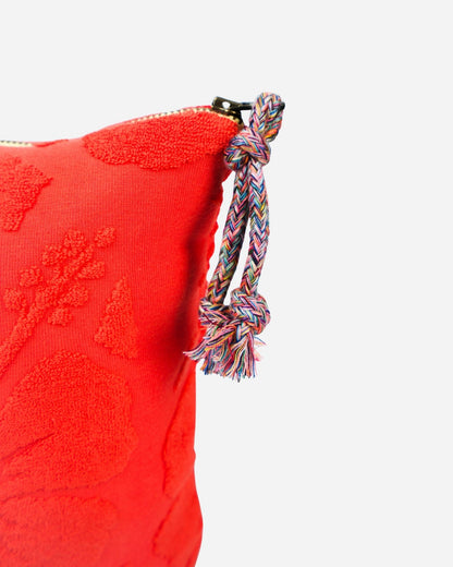 Weekend Terry Cosmetic Bag - Hibiscus Flame