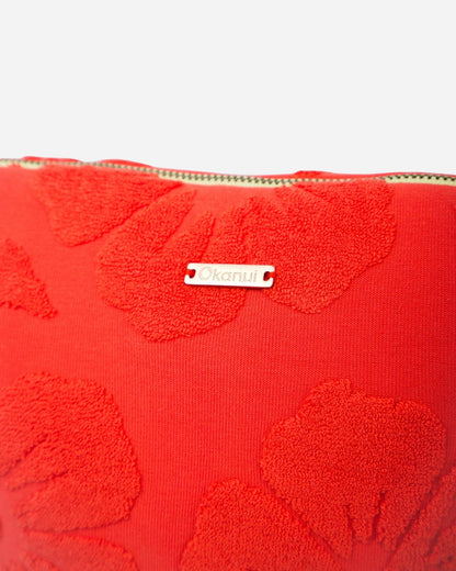 Weekend Terry Cosmetic Bag - Hibiscus Flame