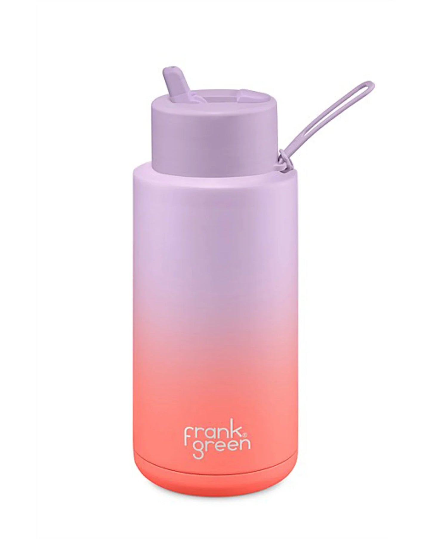 Frank Green-34oz Reusable Bottle (flip) Lilac Haze/Living Coral