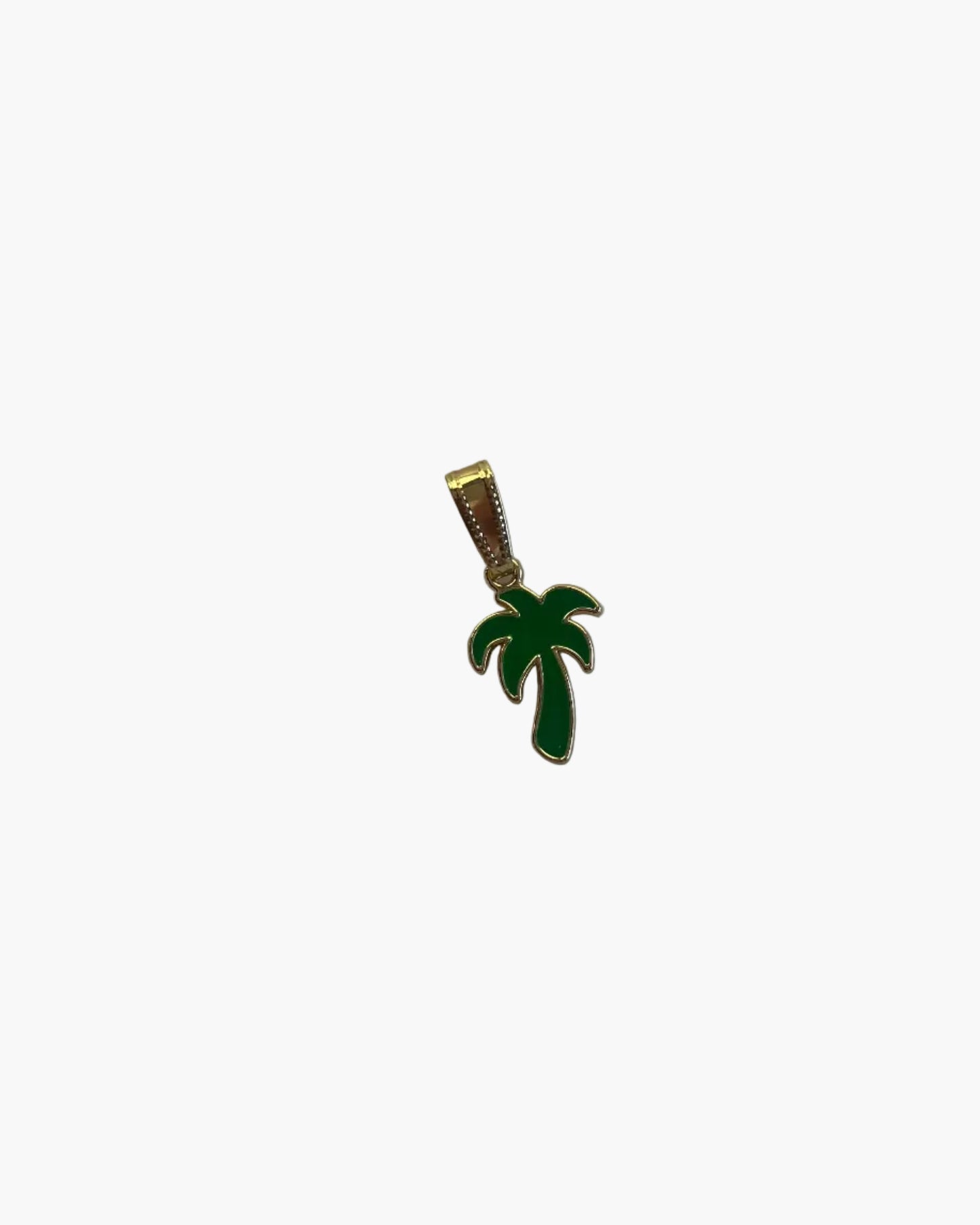 Palm Tree Charm - Emerald
