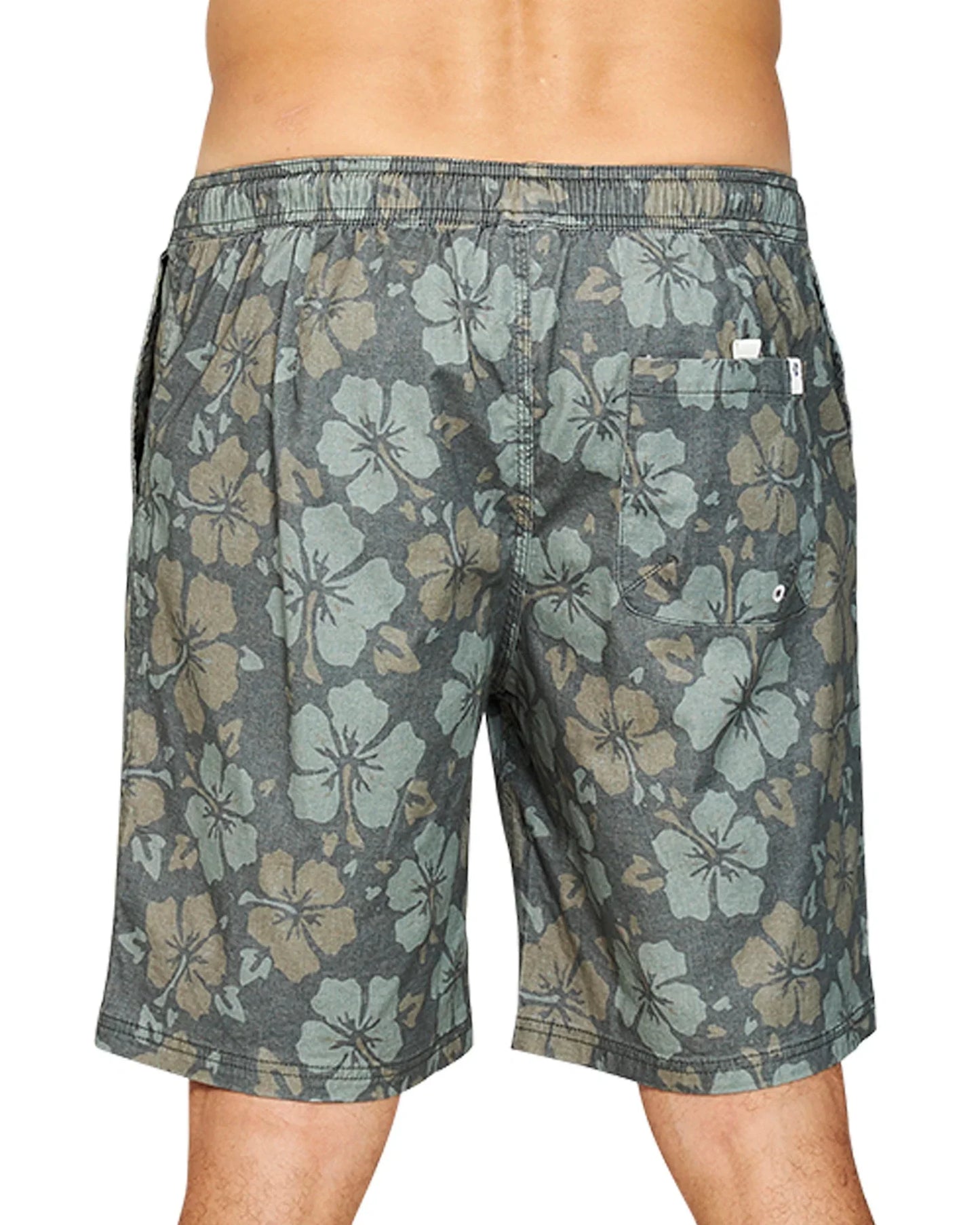 Close up back view of the Okanui Stonewall Heritage Walk Short in Forest colour