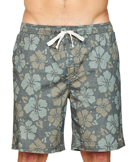 Close up front view of the Okanui Stonewall Heritage Walk Short in Forest colour