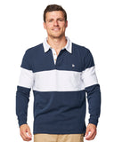 Mens - Rugby - Okanui 1st XV Heritage Rugby Top - Navy/White