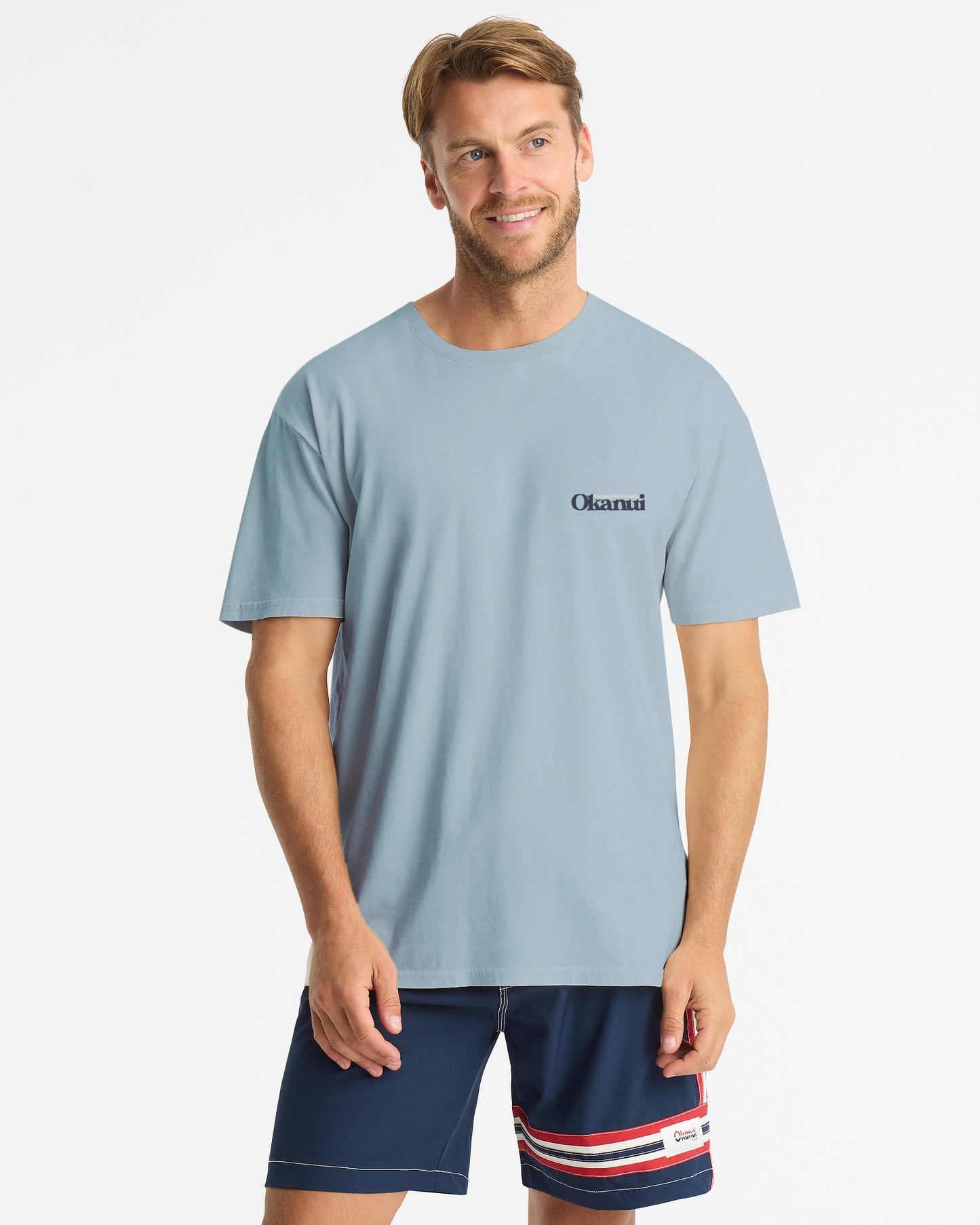 Men's - T-Shirt - Boarderline - Steel Blue