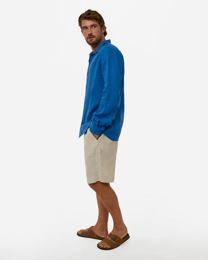 Mens Okanui Linen Short - Natural