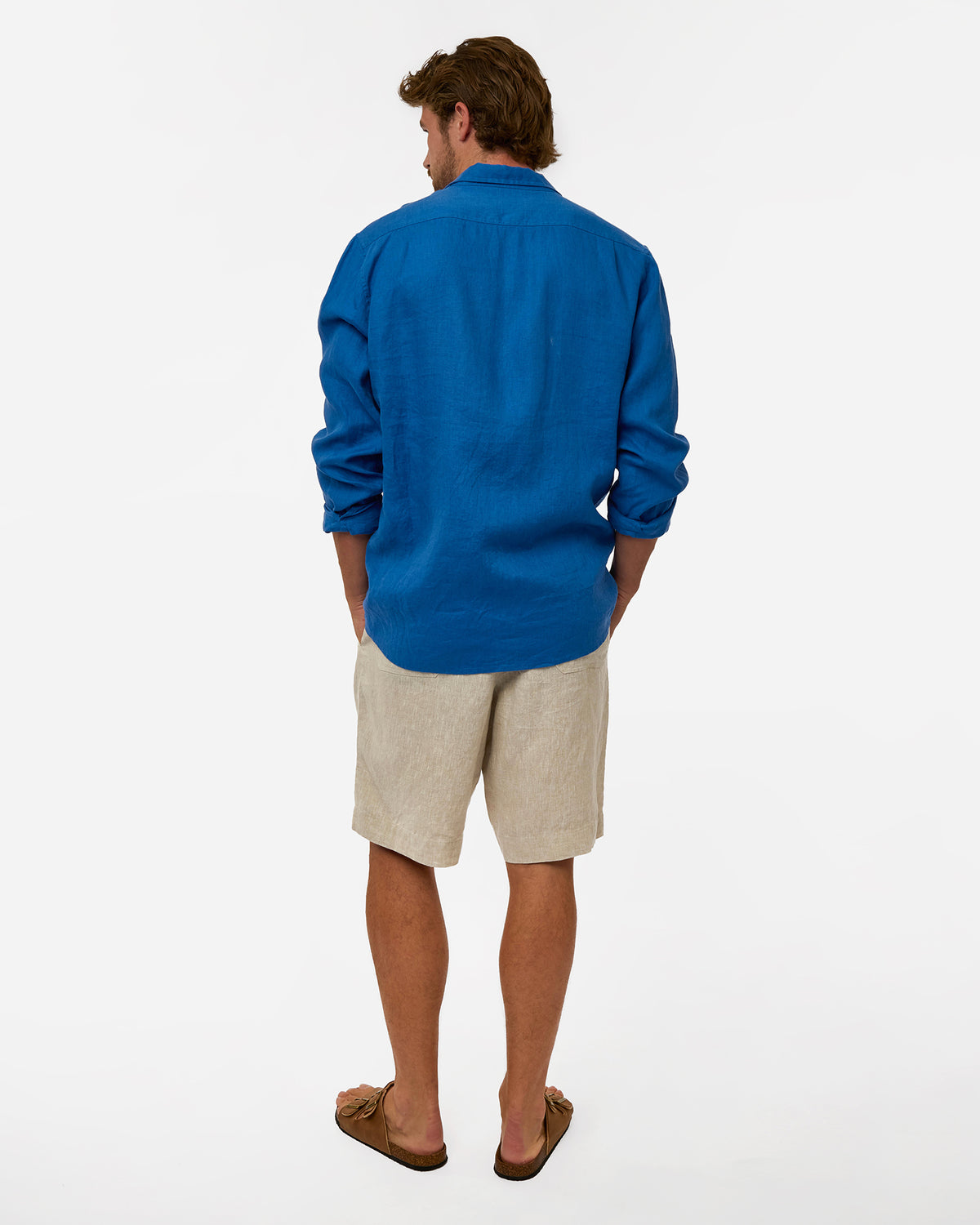 Mens Okanui Linen Short - Natural