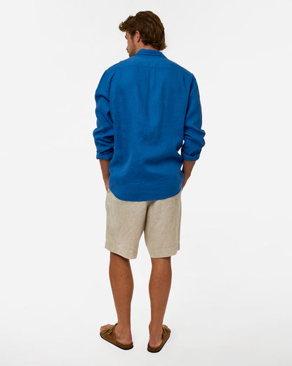 Mens Okanui Linen Short - Natural