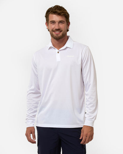 Escape Active Polo Long Sleeve - White