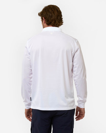 Escape Active Polo Long Sleeve - White
