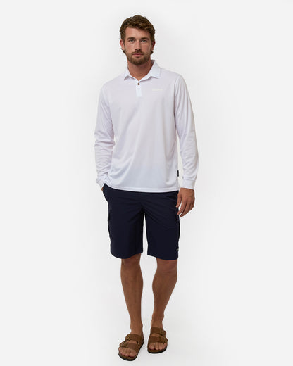 Escape Active Polo Long Sleeve - White