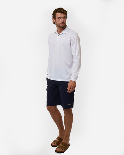 Escape Active Polo Long Sleeve - White