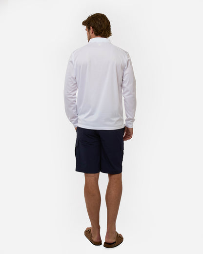 Escape Active Polo Long Sleeve - White