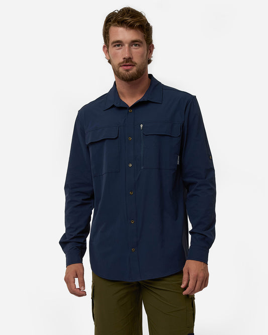 Escape LS Shirt - Washed Navy