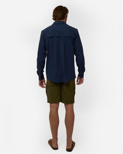 Escape LS Shirt - Washed Navy
