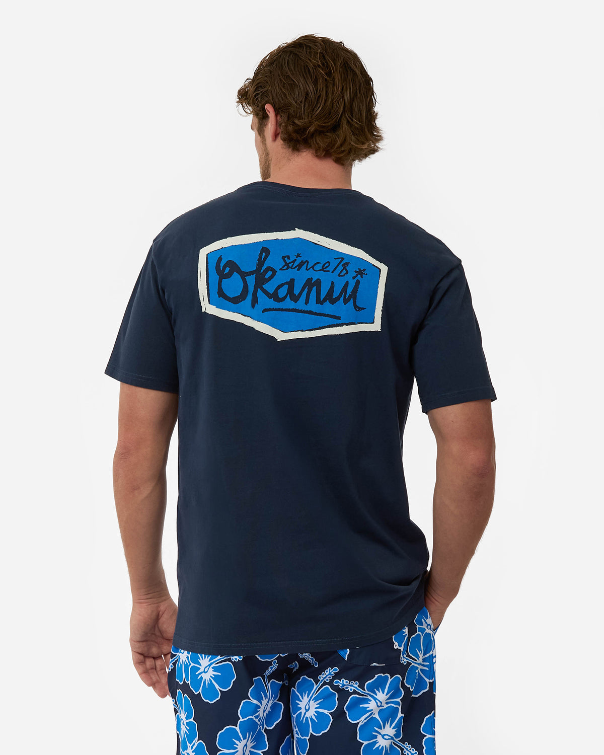 Mens Script T'Shirt - Navy