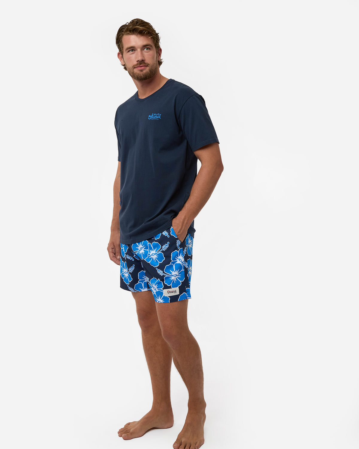 Mens Script T'Shirt - Navy