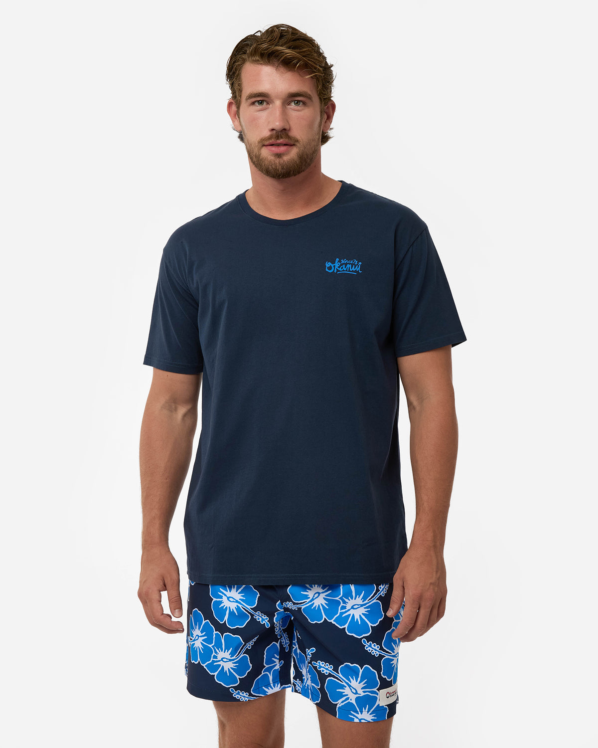 Mens Script T'Shirt - Navy