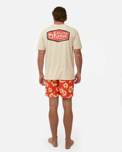 Mens Script T'Shirt - Stone