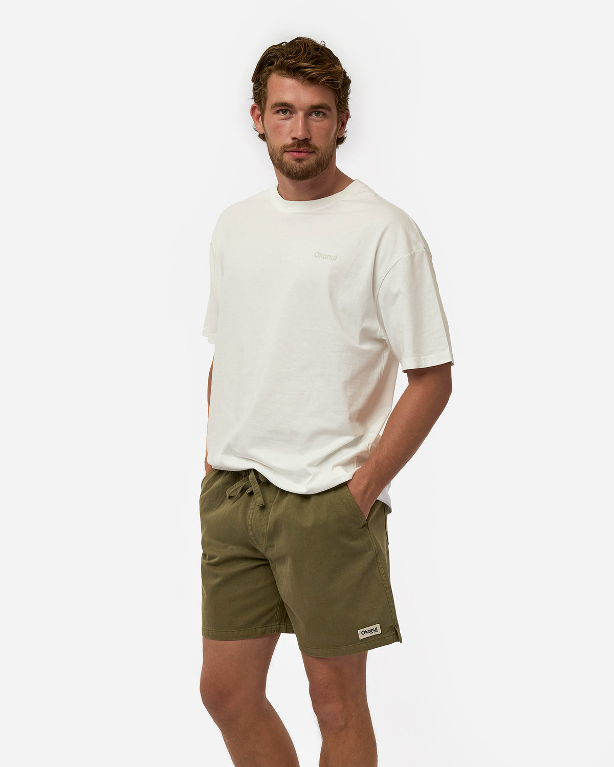Sandstorm Washed Drill Walk Short - Washed Olive