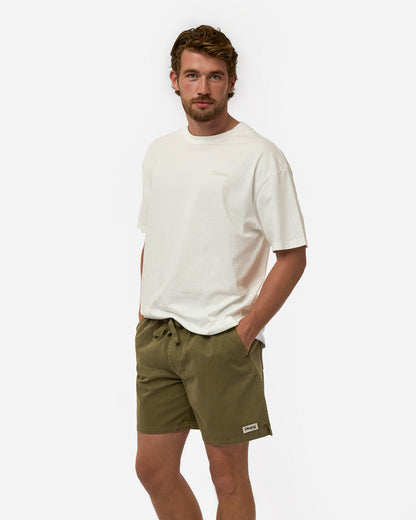 Sandstorm Washed Drill Walk Short - Washed Olive