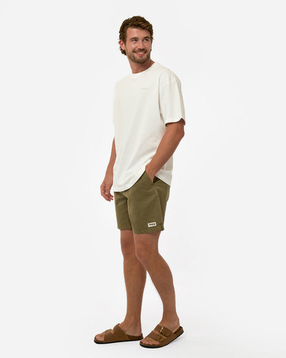 Sandstorm Washed Drill Walk Short - Washed Olive