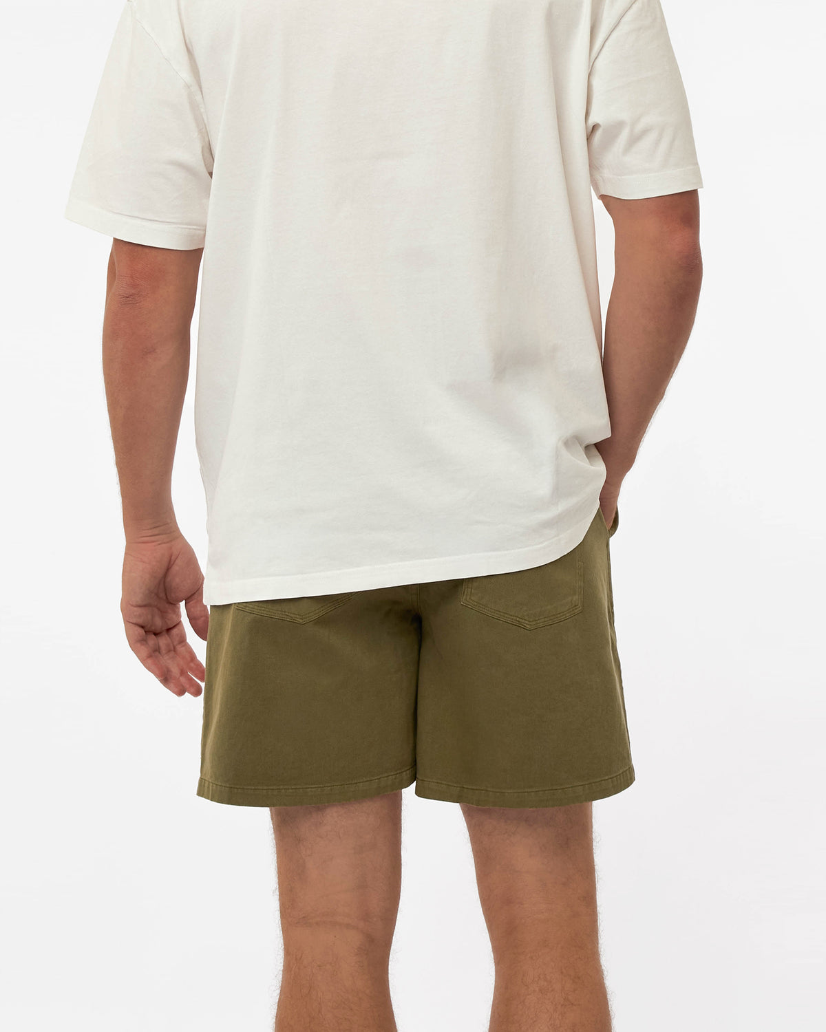 Sandstorm Washed Drill Walk Short - Washed Olive