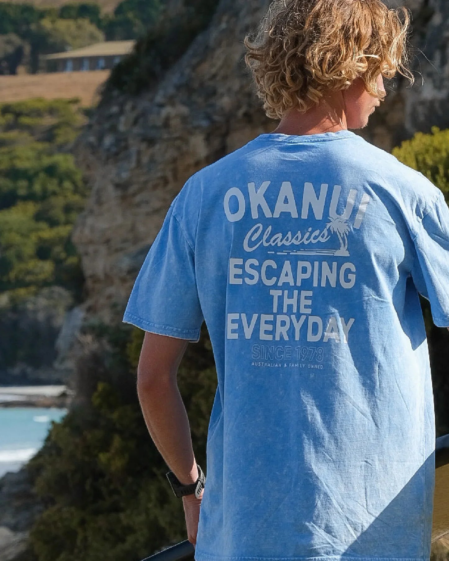 Mens - T-Shirt - Overhead - Rinse Blue