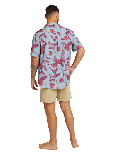 Mens - Aloha Shirt - Tropical Highlights - Steel