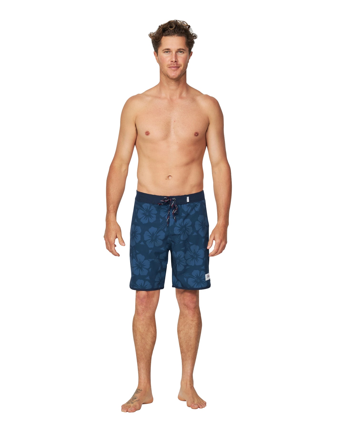 A full body view of the Okanui Boardrider Boardshorts.