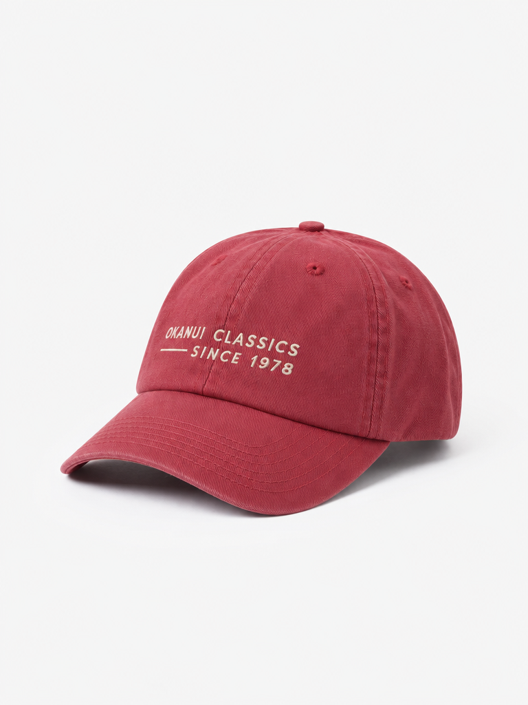 Mens Letterhead Cap - Washed Rose