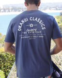 Mens - T-Shirt - Classic Lock Up - Washed Navy