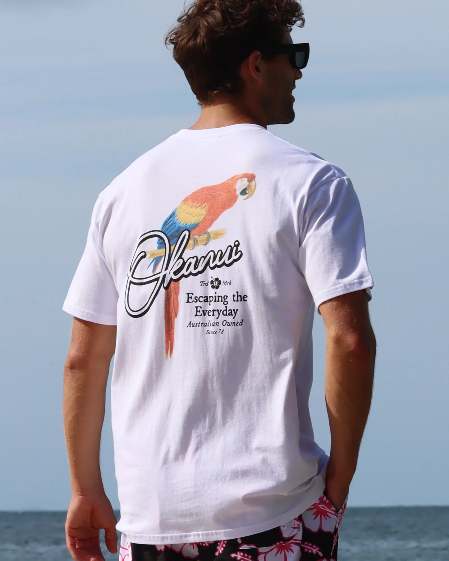 Mens - T-Shirt - Early Bird - White