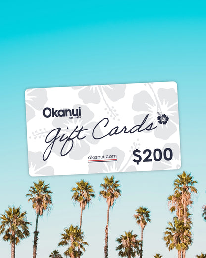 Okanui gift card 200 dollars