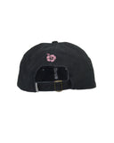 Back view of the Okanui stand up trucker cap in black color