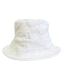 Adult - Bucket Hat - Weekender Terry Bucket Hat - Hibiscus White