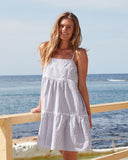 Womens - Dress - Capri - Navy White Stripe