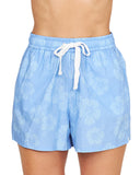 Womens - Beach Short - Classic Short - Hibiscus Daydream Blue