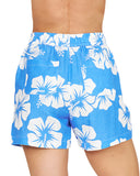 Womens - Beach Short - OG Paradise - Hibiscus Bold Blue