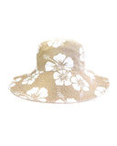 Womens - Reversible Bucket Hat - Classic Bucket Hat - Hibiscus Stone