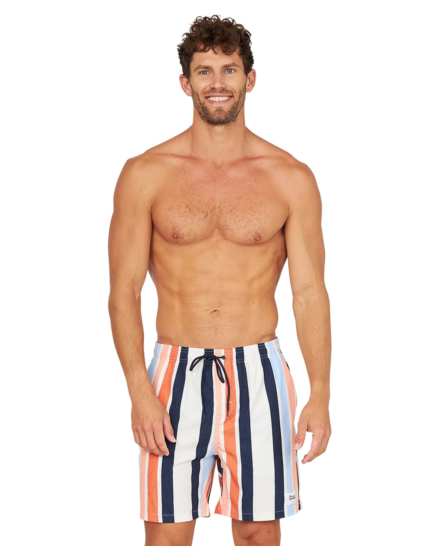 Mens - Stretch Swim Short - Above Board - Birch Multi