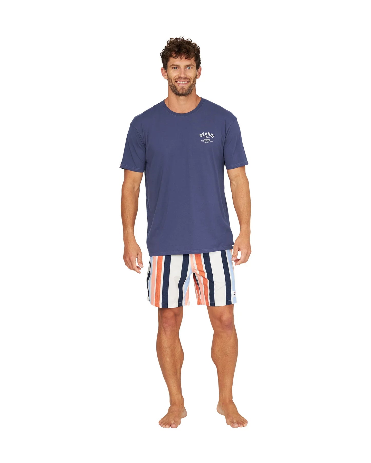 Mens - Stretch Swim Short - Above Board - Birch Multi