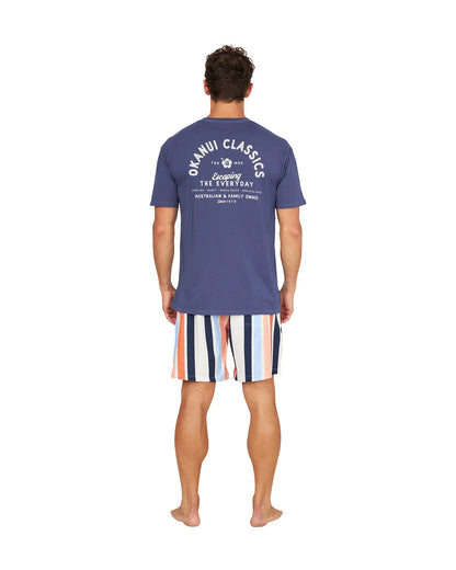 Mens - Stretch Swim Short - Above Board - Birch Multi